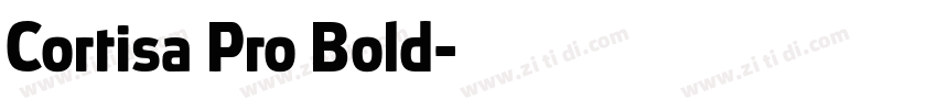 Cortisa Pro Bold字体转换